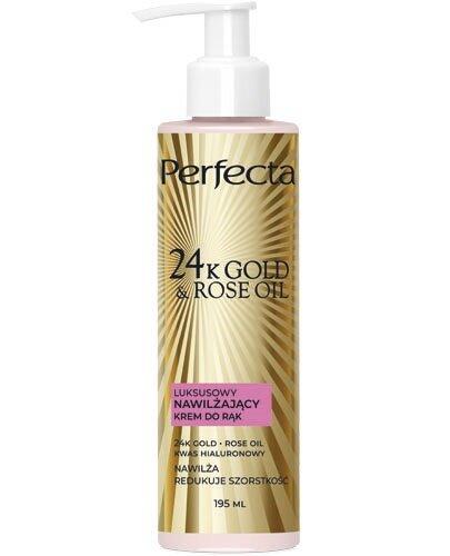 PERFECTA 24K Gold & Rose Oil Luksusowy nawilżający krem do rąk, 195 ml zdjęcie