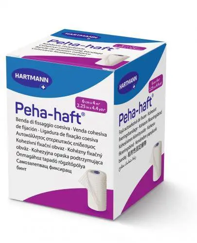 Peha-Haft, Opaska podtrzymująca kohezyjna 6 cm x 4 m, 1 sztuka zdjęcie
