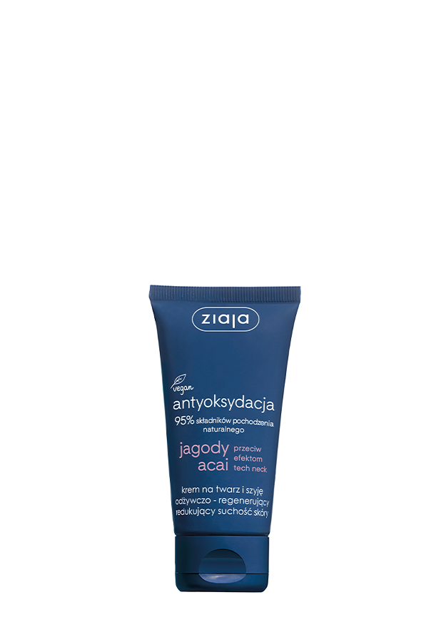 ZIAJA JAGODY ACAI Odżywczo-regenerujący krem na twarz i szyje na dzień i na noc - 50 ml zdjęcie