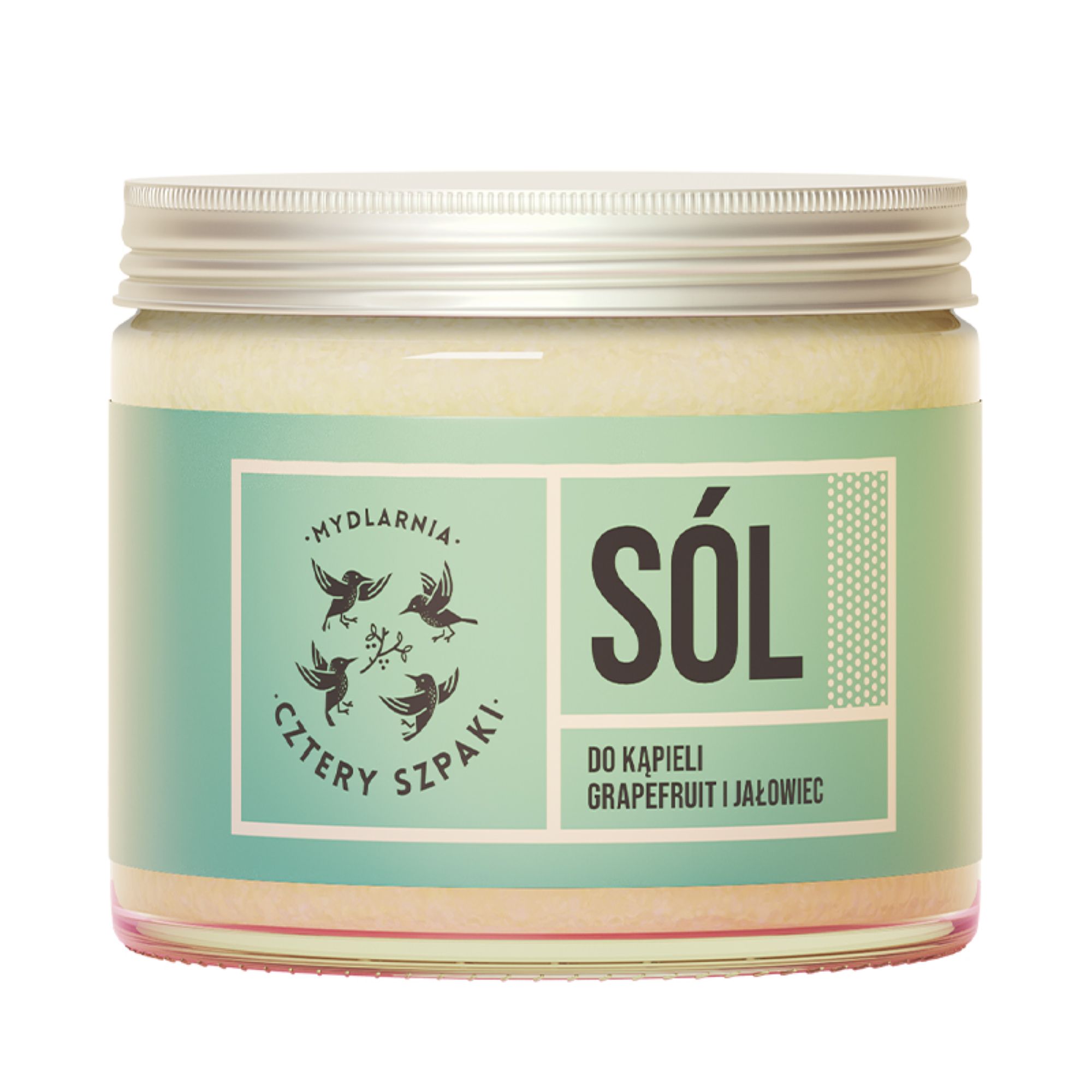 Mydlarnia Cztery Szpaki, Sól do kąpieli grejpfrut i jałowiec, 320 g zdjęcie