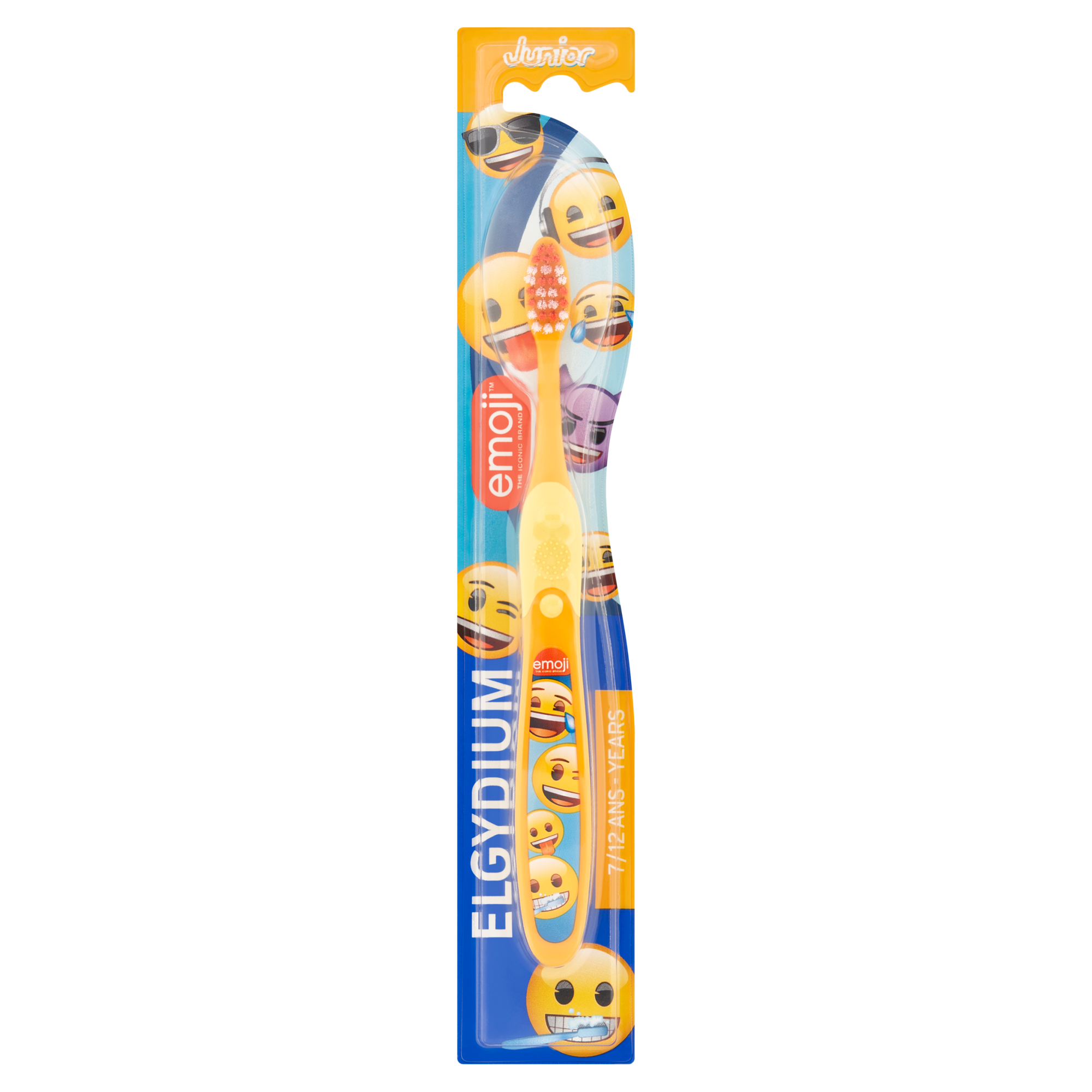 Elgydium Emoji Junior szczoteczka do zębów dla dzieci w wieku 7-12 lat 1 sztuka zdjęcie