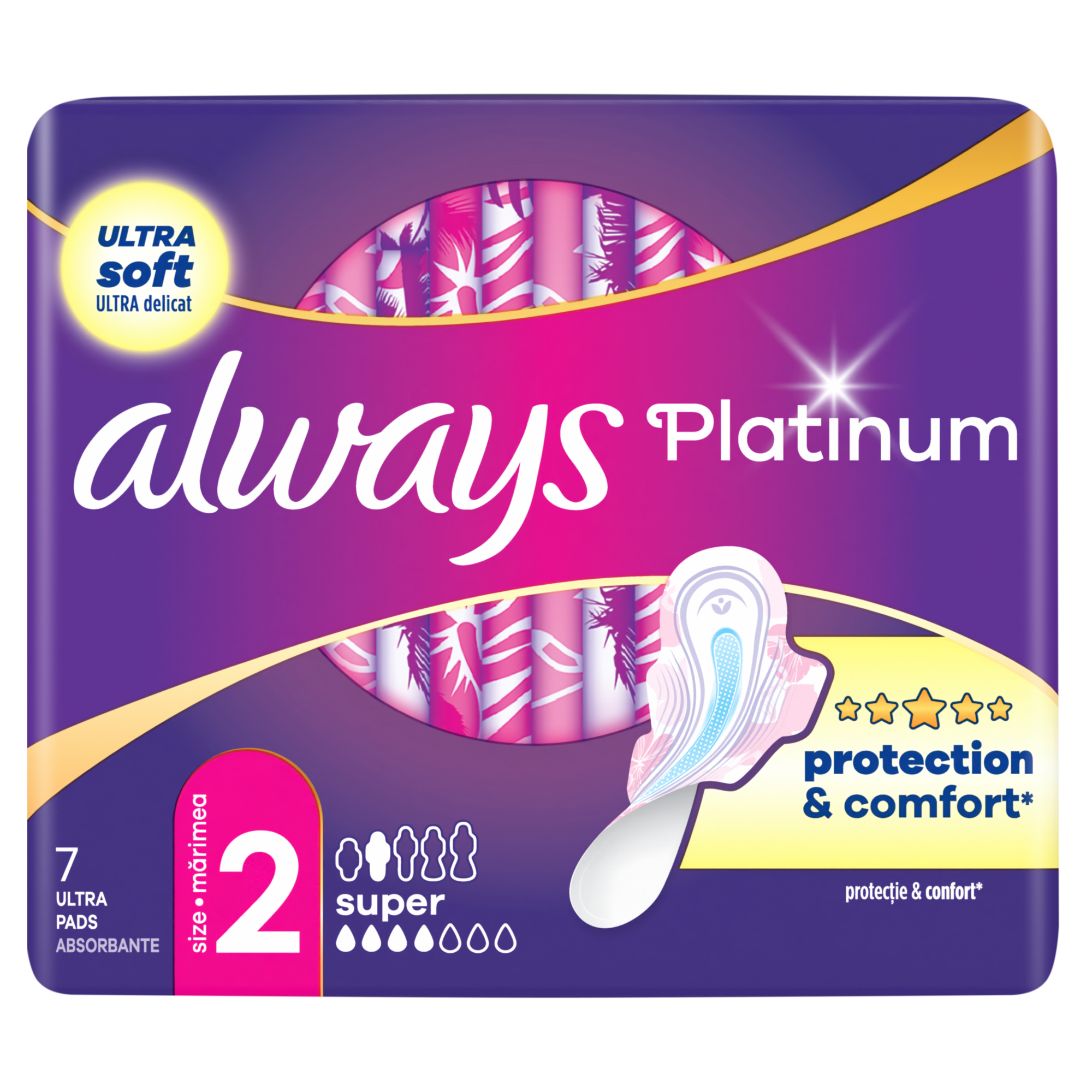 Always Platinum Super 2 Podpaski ze skrzydełkami, 7sztuk zdjęcie
