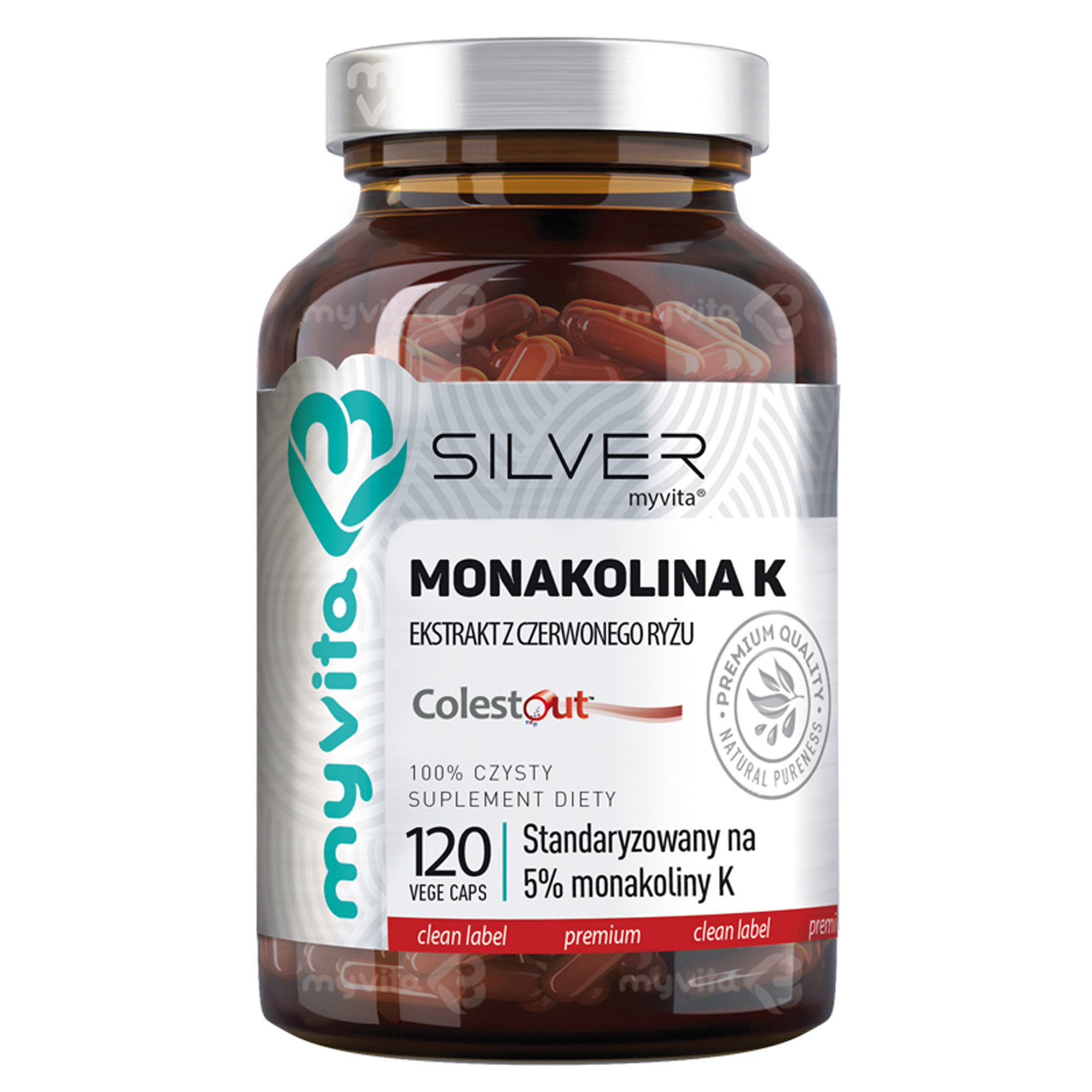 MyVita Silver Monakolina K 120 kapsułek zdjęcie