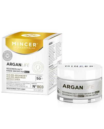 Mincer Pharma Argan Life N°803 Regenerujący krem - maska na noc 50+ 50 ml  zdjęcie