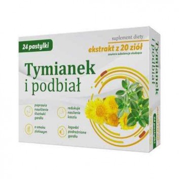 Tymianek i podbiał, 24 pastylki