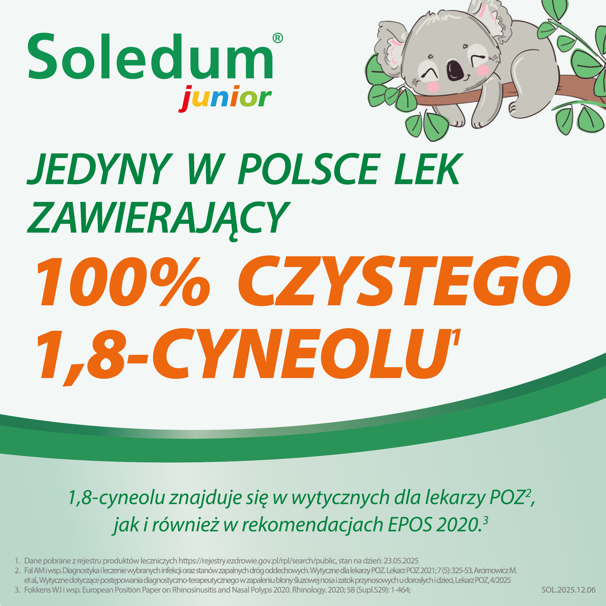 Soledum Junior, 100 mg, kapsułki dojelitowe, miękkie, 20 sztuk