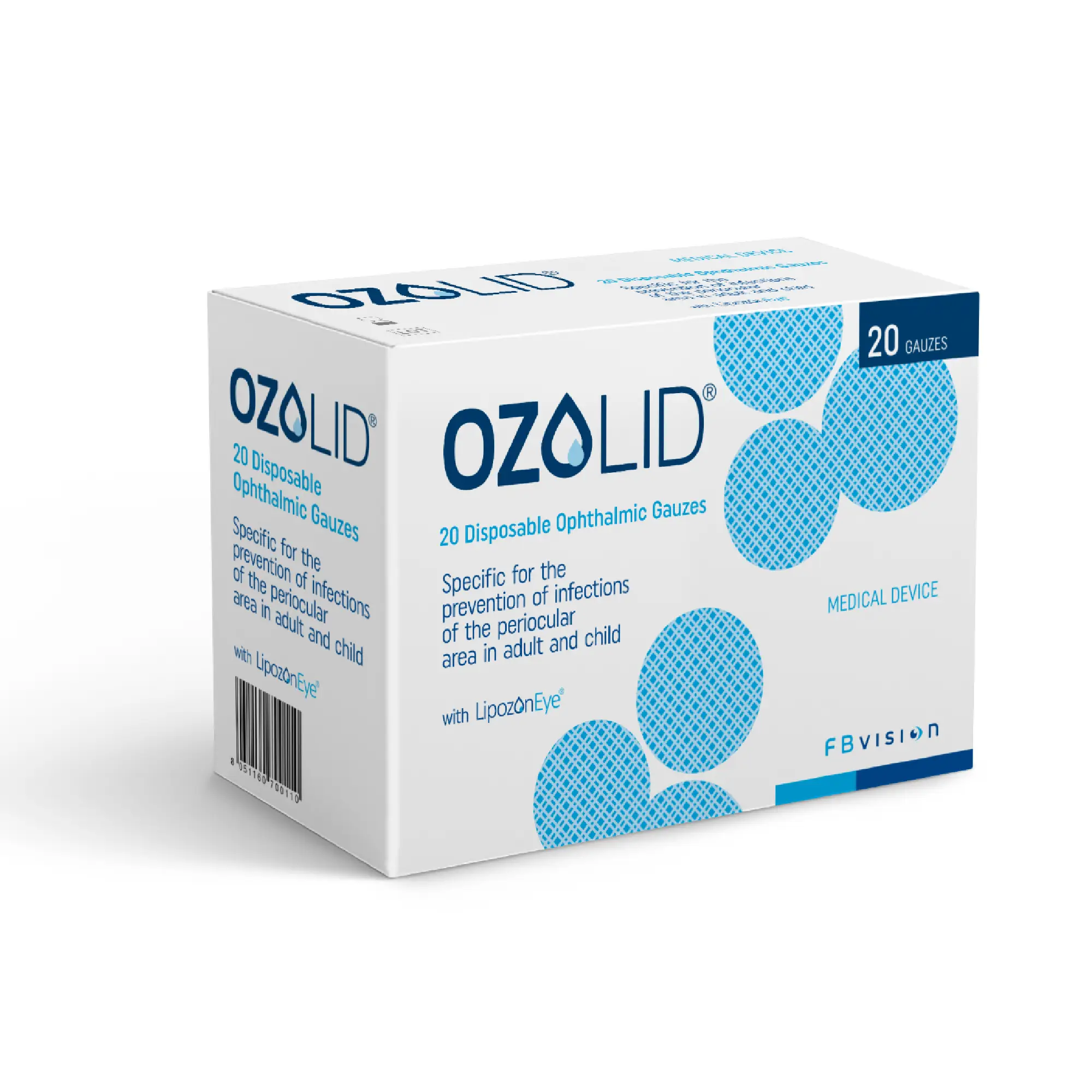 Ozolid  Antyseptyzne chusteczki z ozonem, 20 sztuk zdjęcie