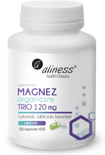 Aliness, L-Treonian magnezu Magtein, 72 mg, tabletki, 60 sztuk zdjęcie