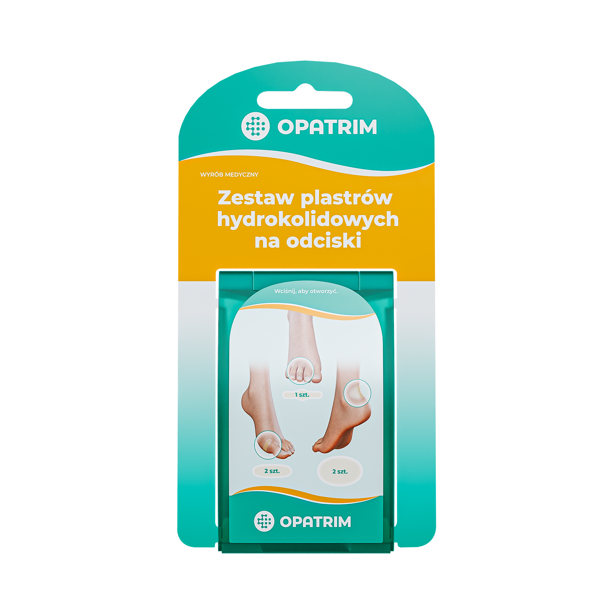 Opatrim Zestaw plastrów hydrokoloidowych na odciski, 5 sztuk zdjęcie
