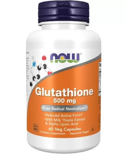 NOW Foods Glutathione 500mg 60 kapsułek zdjęcie