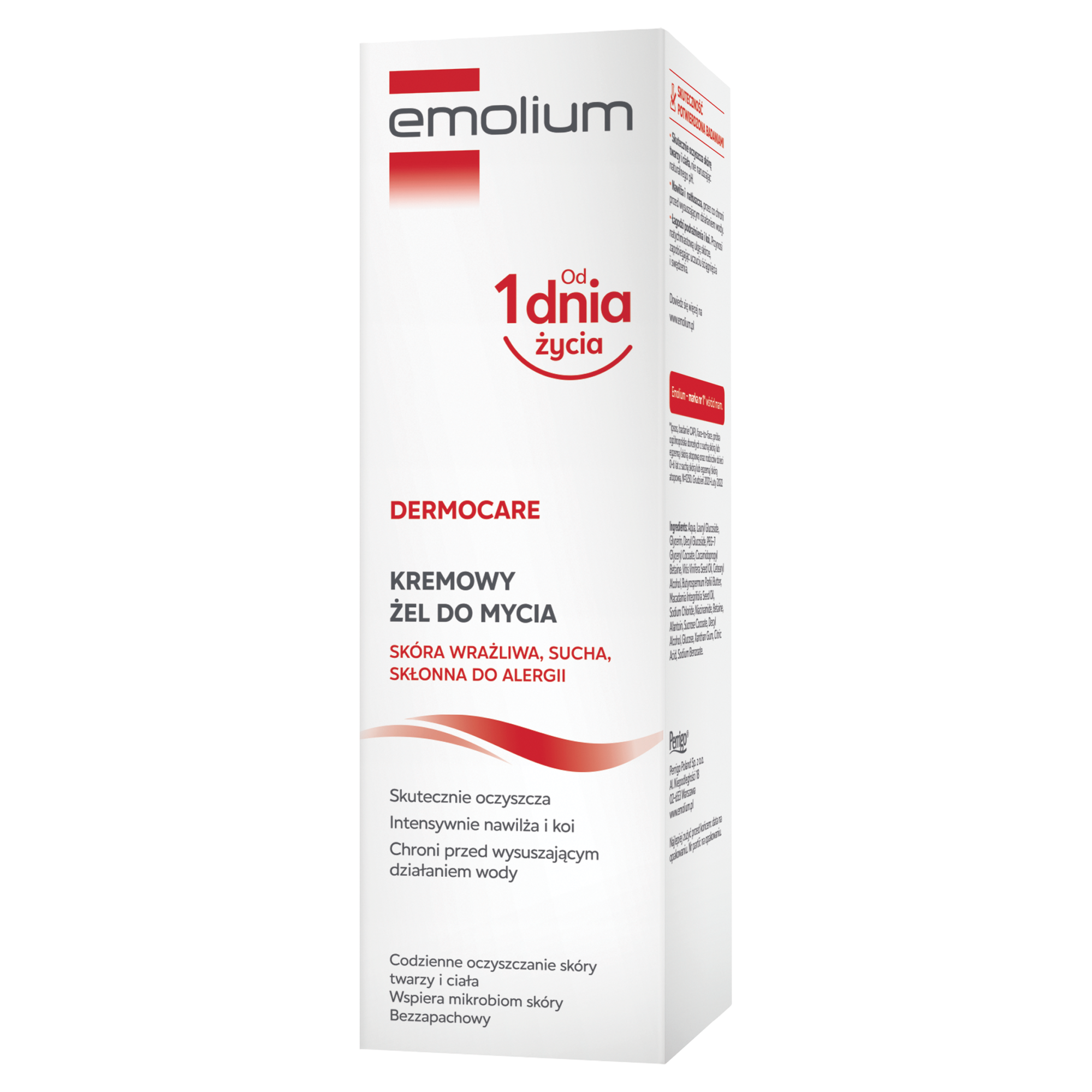 Emolium Dermocare Kremowy żel do mycia - 200 ml - cena, opinie, właściwości zdjęcie