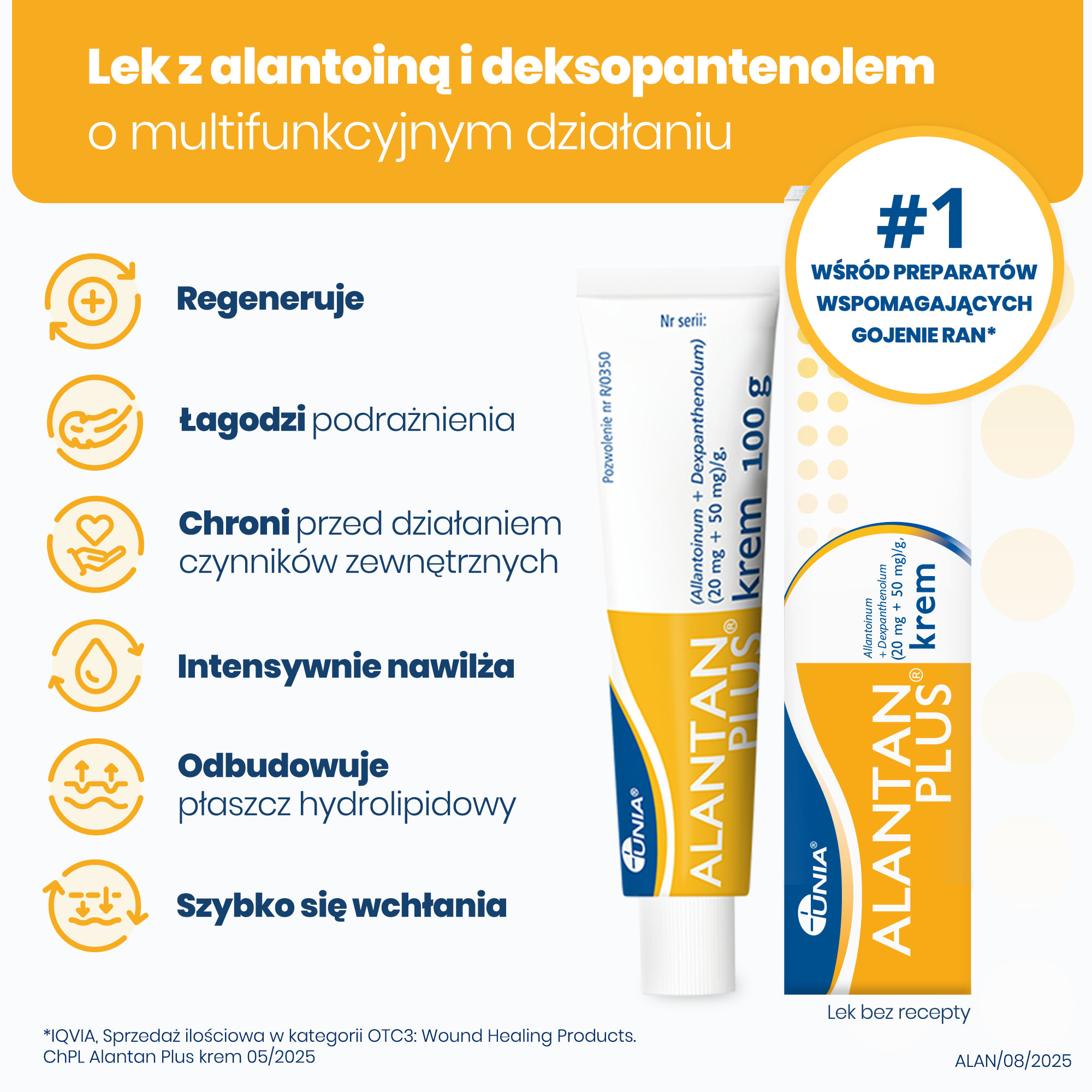 Alantan Plus (20 mg + 50 mg)/g, krem, 100 g