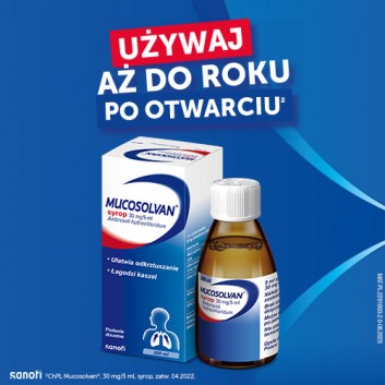 Mucosolvan, 30 mg/5 ml, syrop, 200 ml