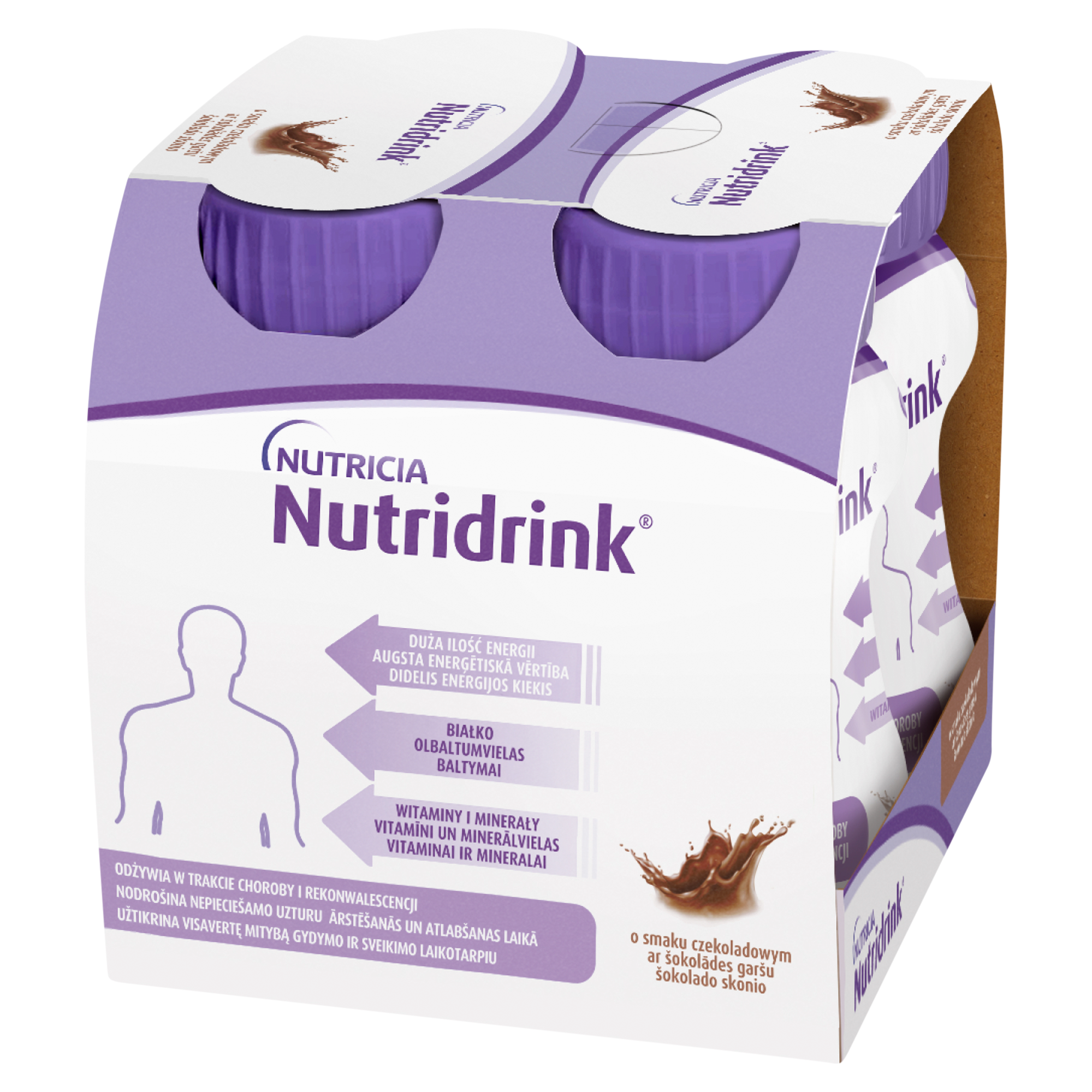 Nutridrink o smaku czekoladowym płyn 4x 125 ml zdjęcie
