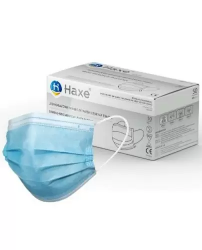 Haxe KZ-170A, jednorazowa maseczka medyczna na twarz, 50 sztuk zdjęcie