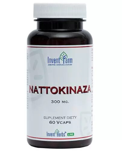 Invent Farm Nattokinaza 300mg 60 kapsułek zdjęcie