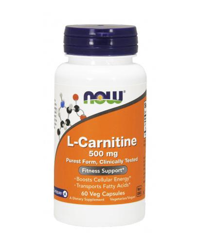 NOW FOODS L-Carnitine 500 mg - 60 kaps. zdjęcie