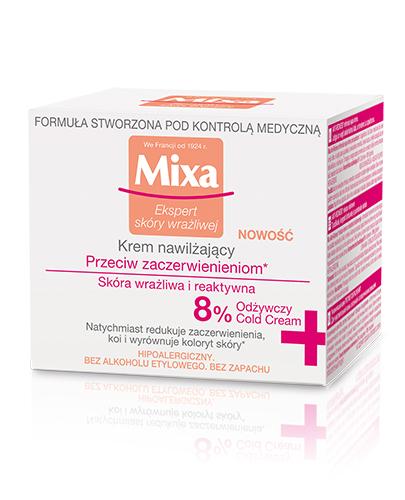 Mixa Krem nawilżający przeciw zaczerwienieniom - 50 ml Do skóry wrażliwej - cena, opinie, właściwości  zdjęcie