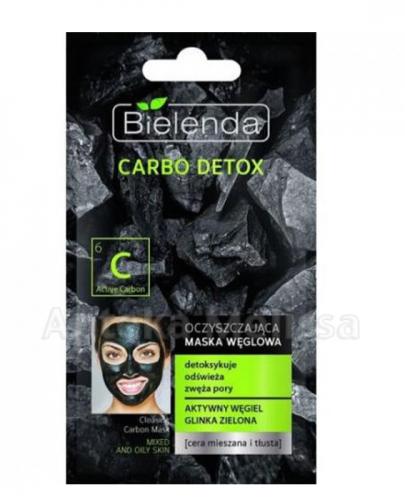 BIELENDA CARBO DETOX Oczyszczająca maska węglowa do cery mieszanej i tłustej, 8 g zdjęcie