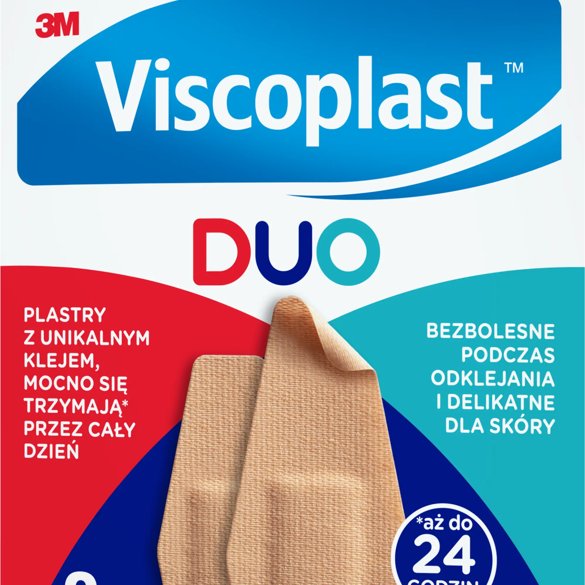 Viscoplast Duo zestaw plastrów 2 rozmiary kopertka 8 sztuk