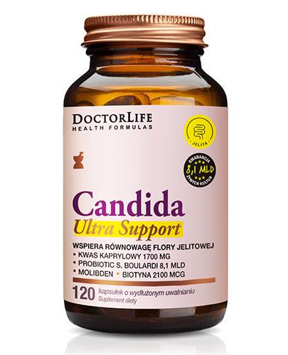 DoctorLife Candida Ultra Support Wspiera równowagę flory jelitowej - 120 kaps. - cena, opinie, właściwości zdjęcie