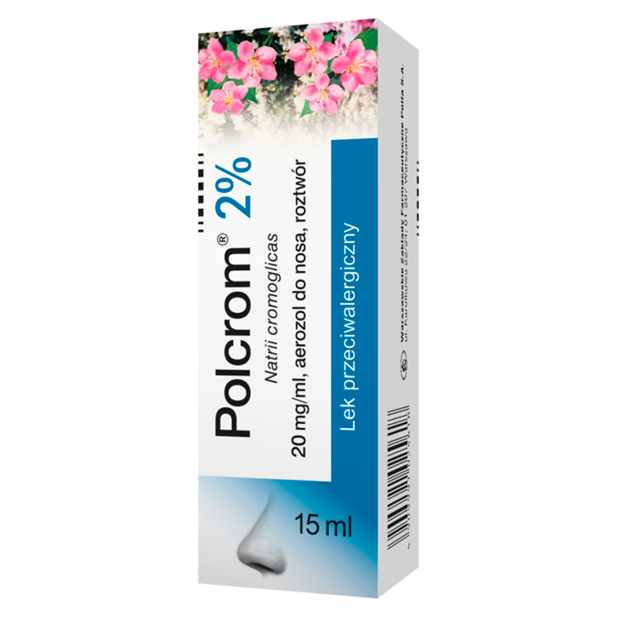 Polcrom 2% aerozol do nosa 15 ml zdjęcie