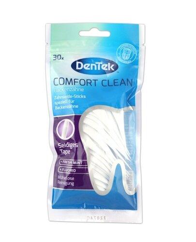 Dentek Comfort Clean Wykałaczki z nicią dentystyczną, 30 sztuk zdjęcie