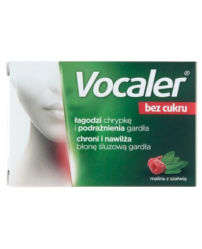 VOCALER bez cukru - 12 tabl. Tabletki na gardło - cena, opinie, stosownie  zdjęcie