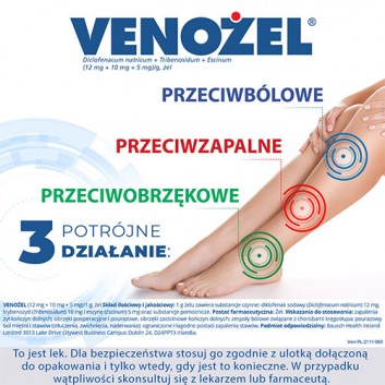 VENOŻEL Żel przeciwbólowy i przeciwobrzękowy - 50 g