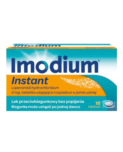 Imodium Instant, 2 mg, tabletki ulegające rozpadowi w jamie ustnej, 12 sztuk zdjęcie