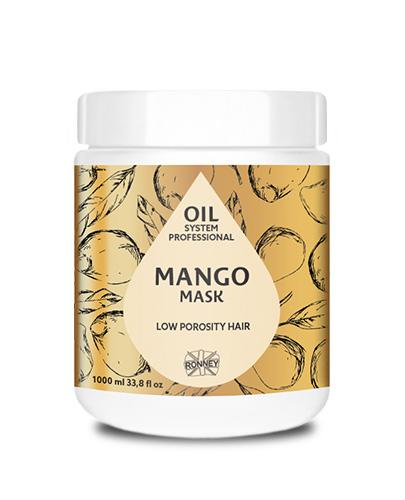 RONNEY Professional Oil System Maska MANGO, Włosy niskoporowate, 1000 ml zdjęcie