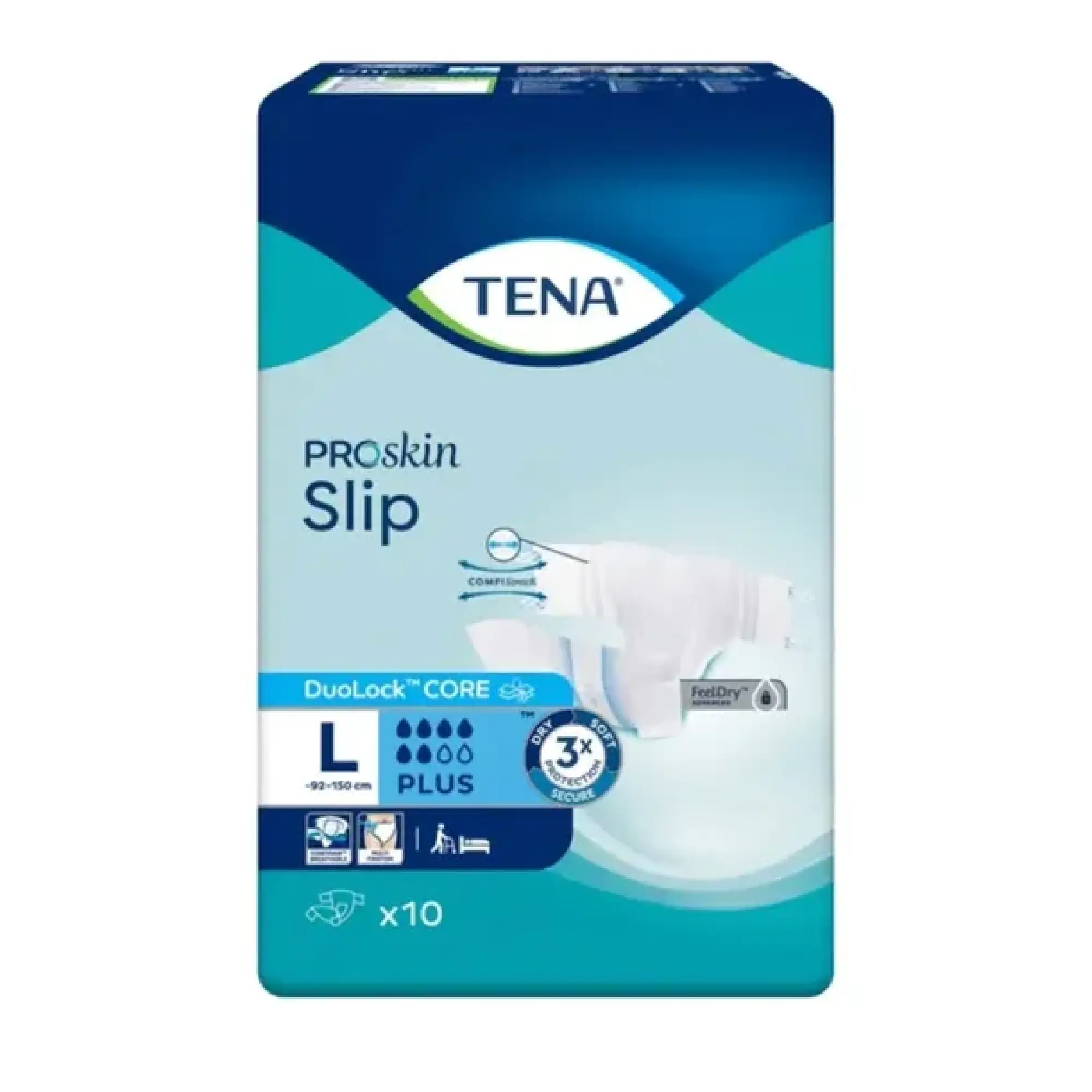 Tena ProSkin Slip Plus pieluchomajtki rozmiar L, 10 sztuk zdjęcie