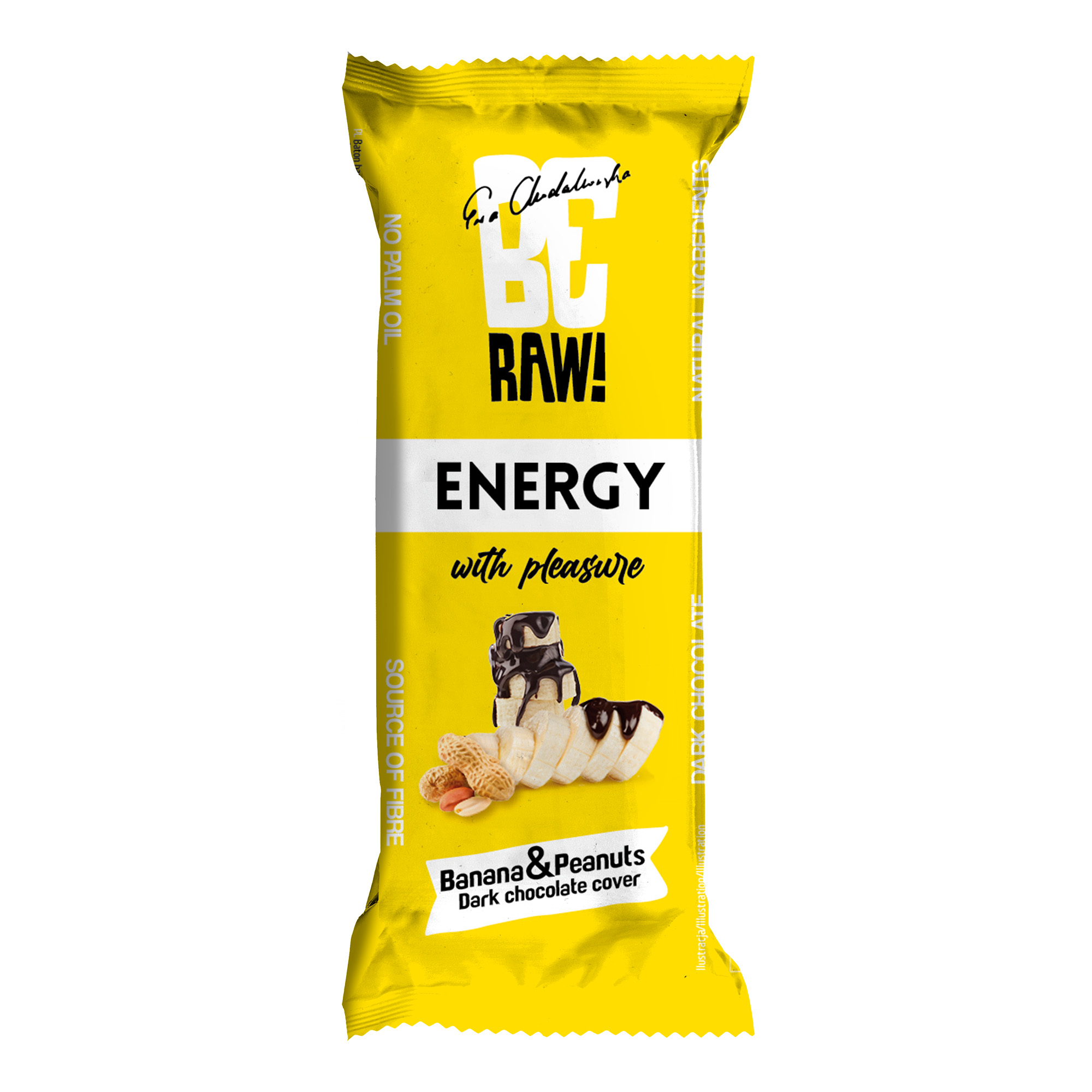 BeRAW! Energy Baton energetyczny Banana&Nuts, banan, orzeszki ziemne, 40 g zdjęcie