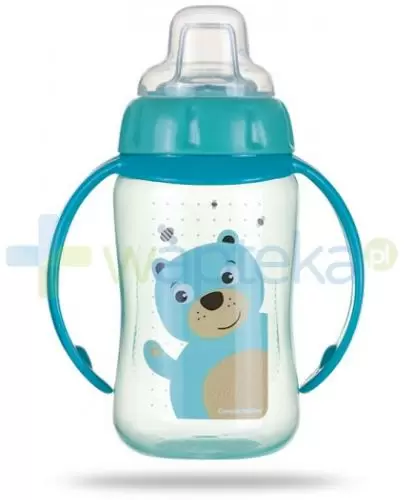 CANPOL BABIES Kubek treningowy 56/512, kolor turkusowy- 320 ml zdjęcie