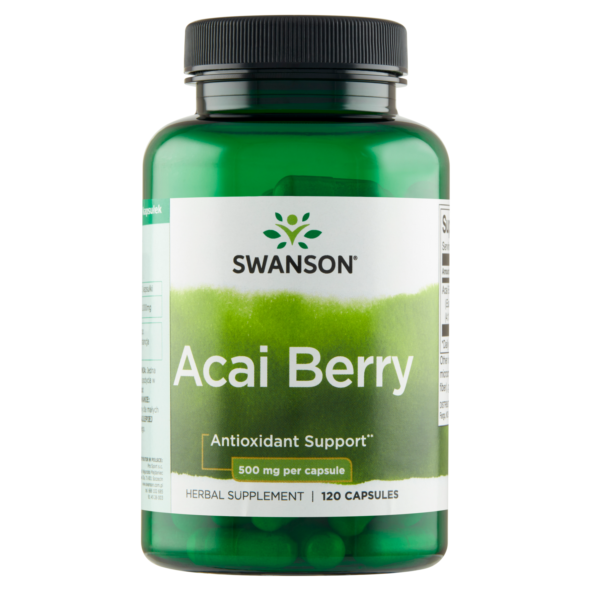 SWANSON Acai owoce 500 mg - 120 kaps. zdjęcie