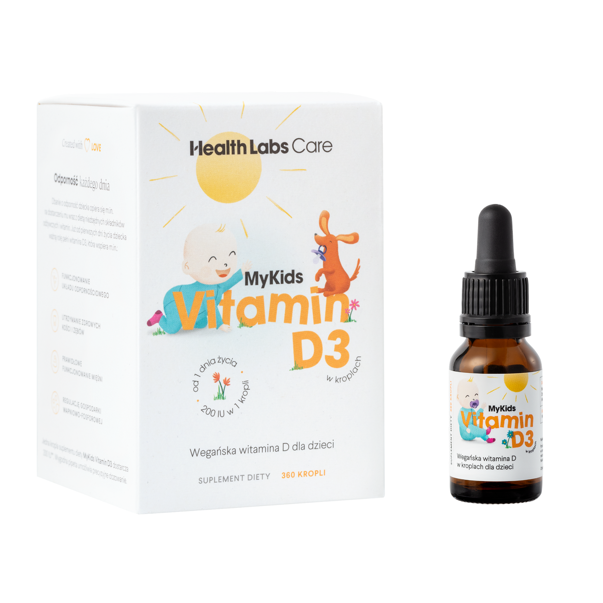 Health Labs Care, MyKids, Vitamin D w kroplach, 9,7 ml