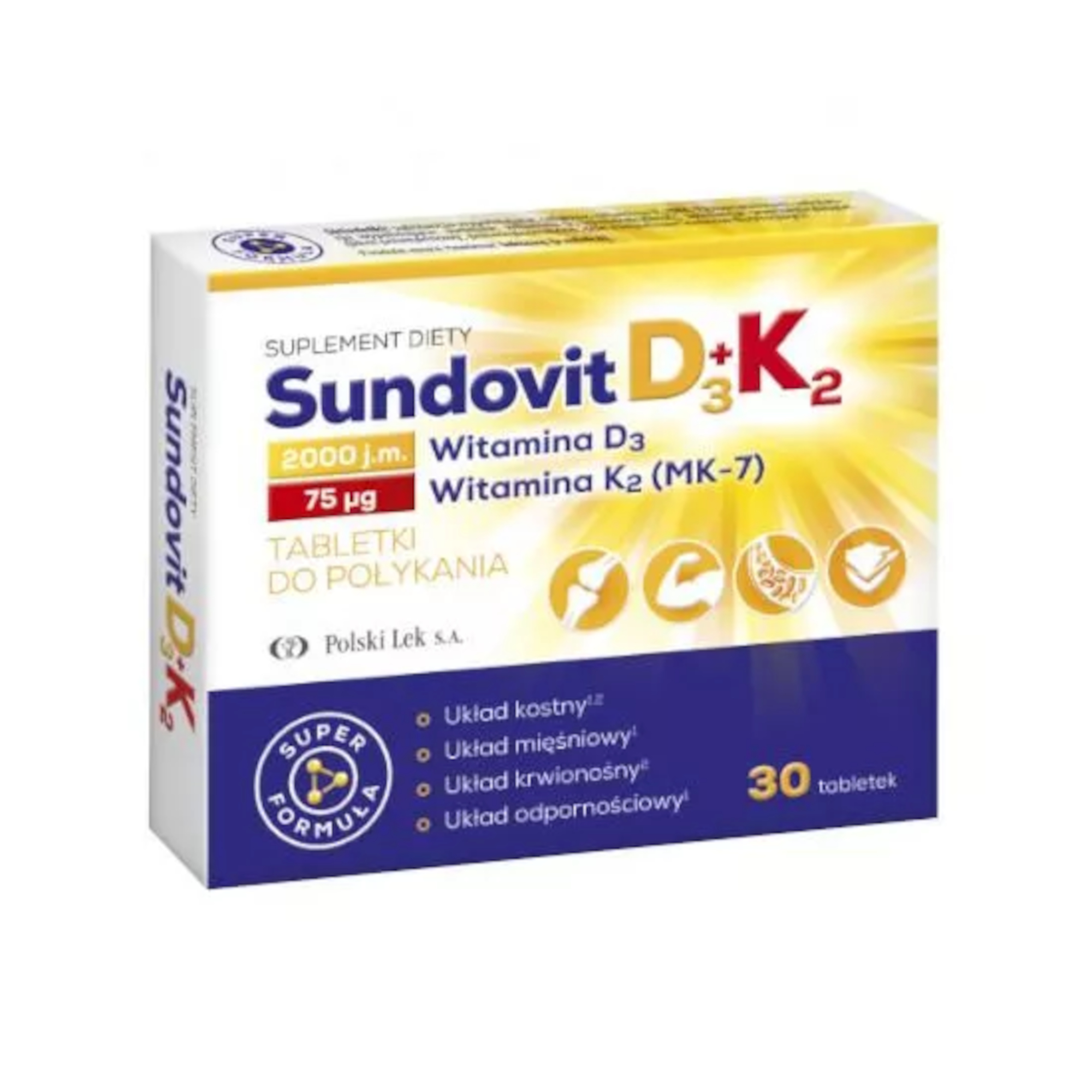 Sundovit D3+K2 na odporność - 30 tabl. zdjęcie