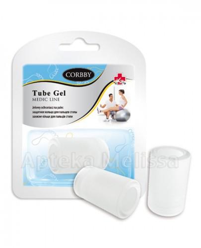CORBBY TUBE GEL Cylindryczny ochraniacz na palce stopy rozmiar S - 2 szt. zdjęcie