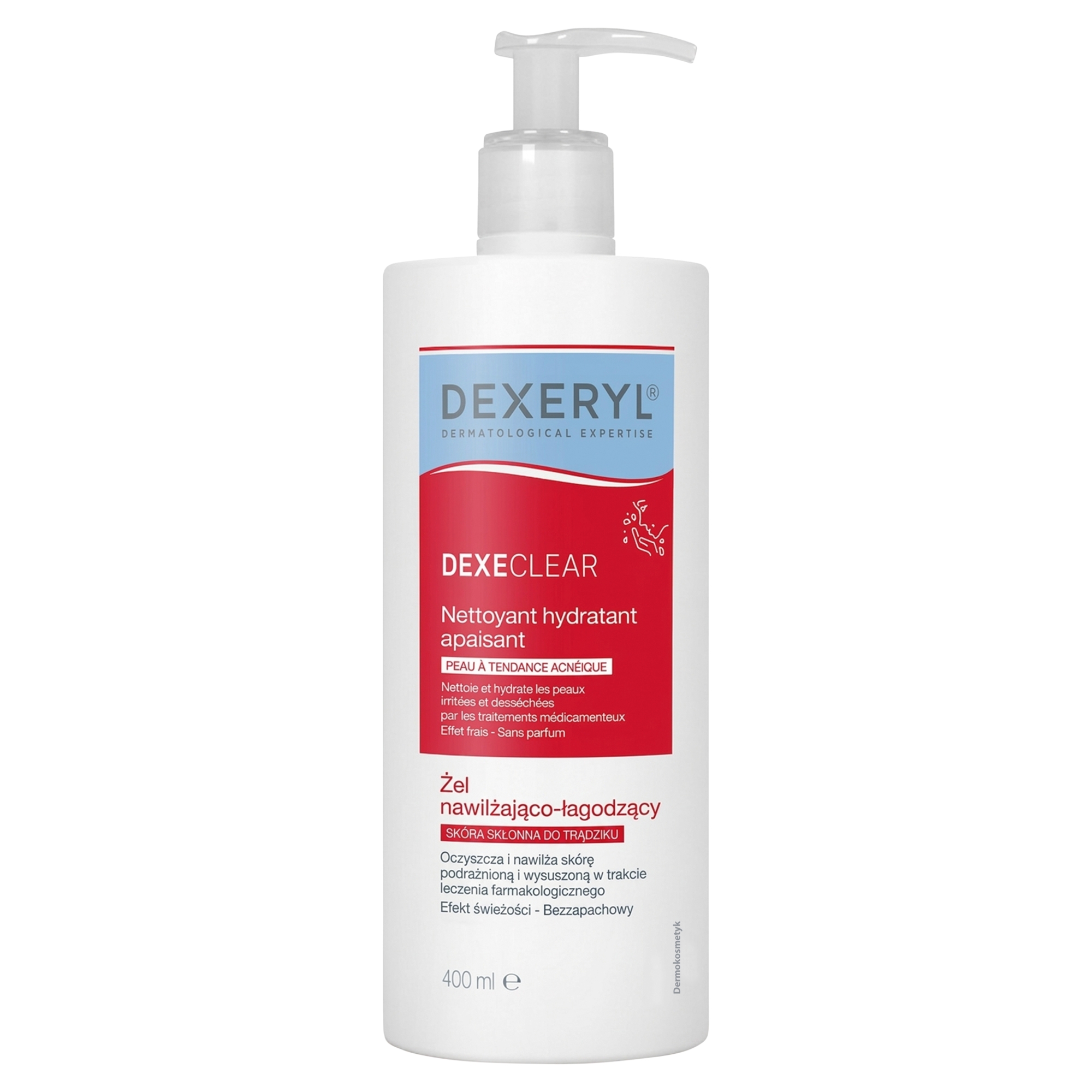 Dexeryl Dexeclear Żel nawilżająco-łagodzący, 400 ml zdjęcie