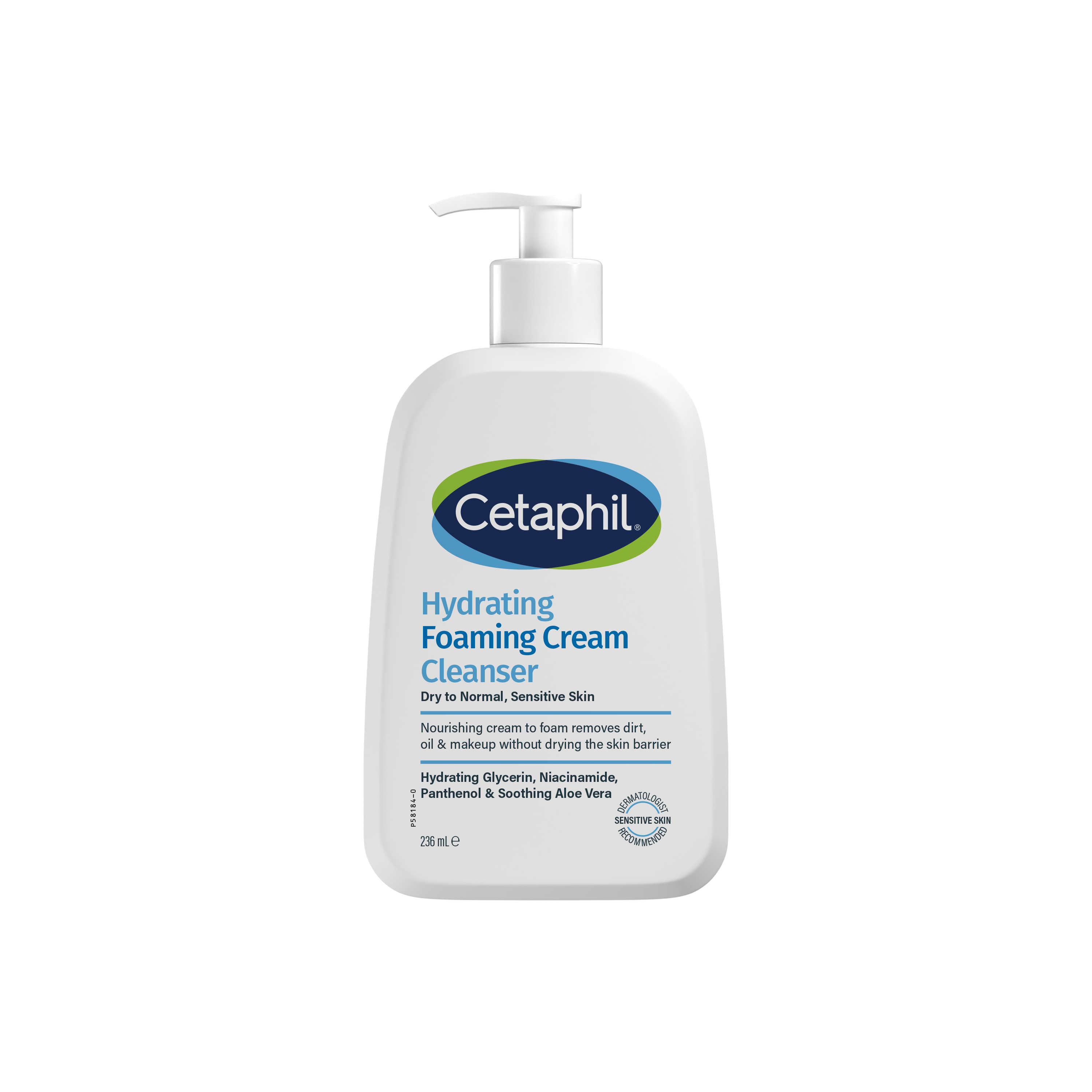 Cetaphil Hydrating Foaming Cream Cleanser, kremowa pianka oczyszczająca, 236 ml zdjęcie
