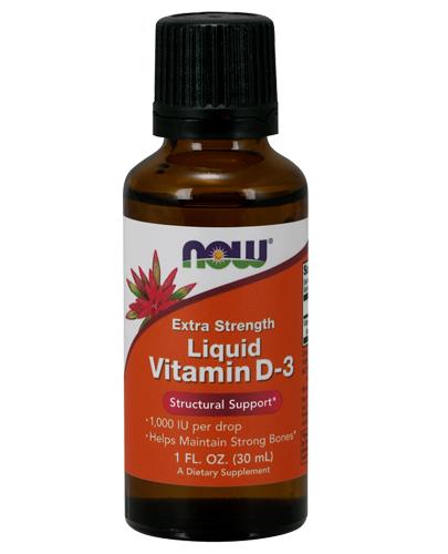 NOW FOODS Vitamin D-3 Extra Strenght - 30 ml zdjęcie