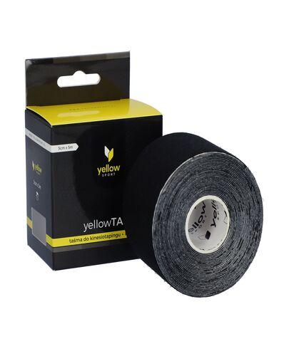 Taśma do kinesiotapingu yellowTAPE, kolor czarny YT-55-X, 5 cm x 5 m zdjęcie