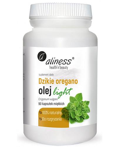 Aliness, Dzikie Oregano Olej Light 100% Naturalny, 90 kapsułek zdjęcie