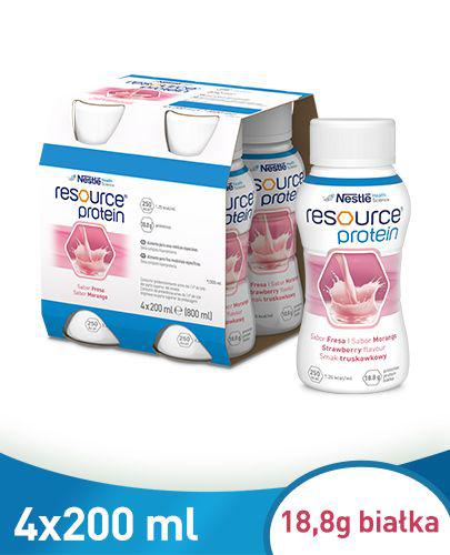 Resource Protein, płyn, smak truskawkowy, 4 x 200 ml zdjęcie