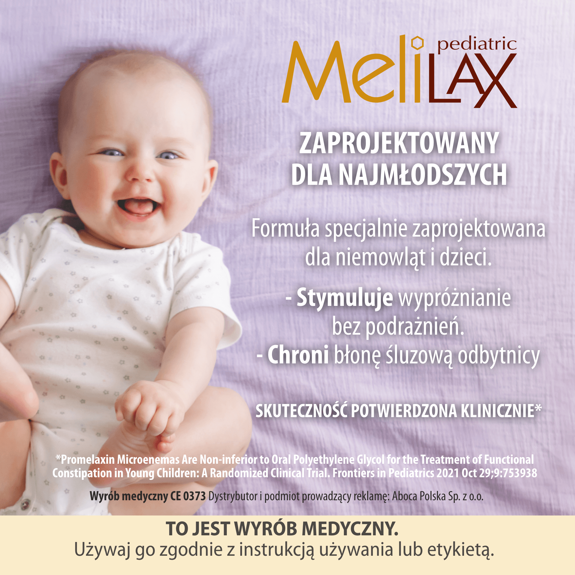 Melilax Pediatric mikrowlewka dla dzieci 6 sztuk