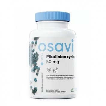 Pikolinian Cynku 50 mg, 180 vegan kaps., cena, wskazania, właściwości