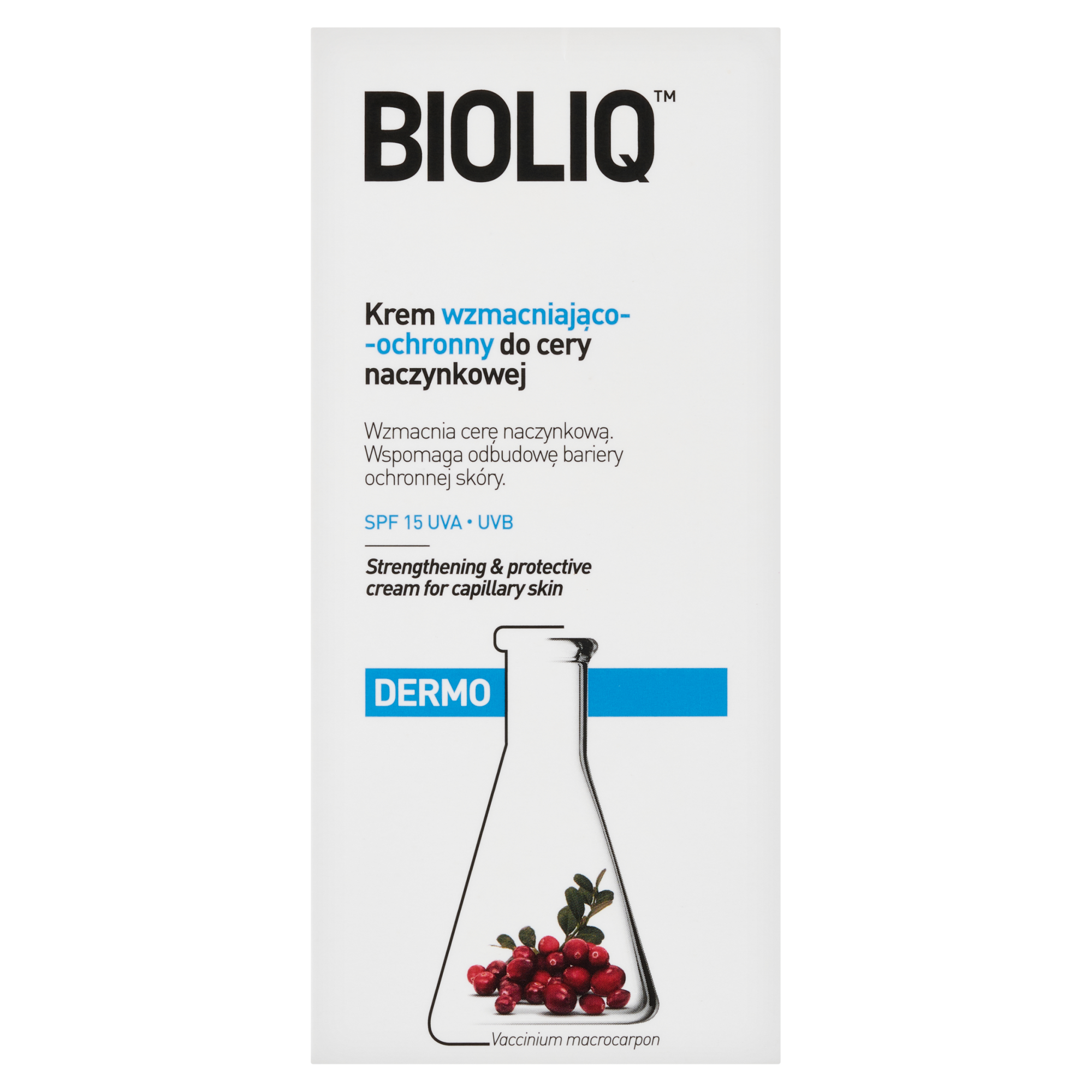 BIOLIQ DERMO Krem wzmacniająco-ochronny do cery naczynkowej SPF15 - 30 ml zdjęcie