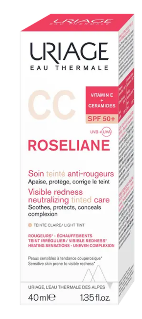 Uriage Roseliane CC SPF50+ krem do cery naczynkowej, 40 ml zdjęcie