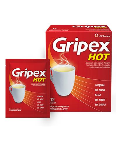 Gripex Hot, proszek do sporządzania roztworu doustnego, 12 saszetek zdjęcie