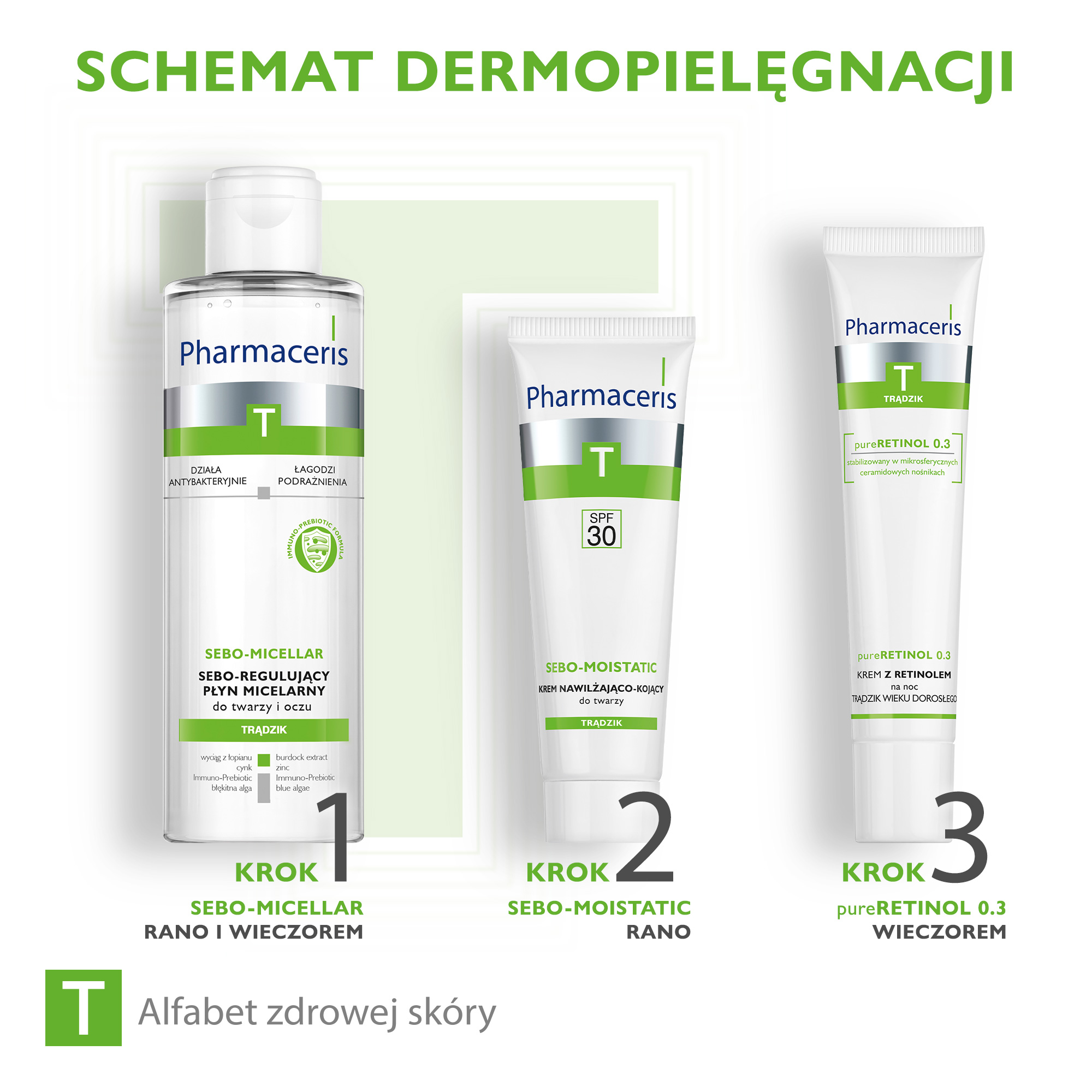 PHARMACERIS T PURERETINOL 0.3, krem z retinolem na trądzik wieku dorosłego na noc, 40 ml